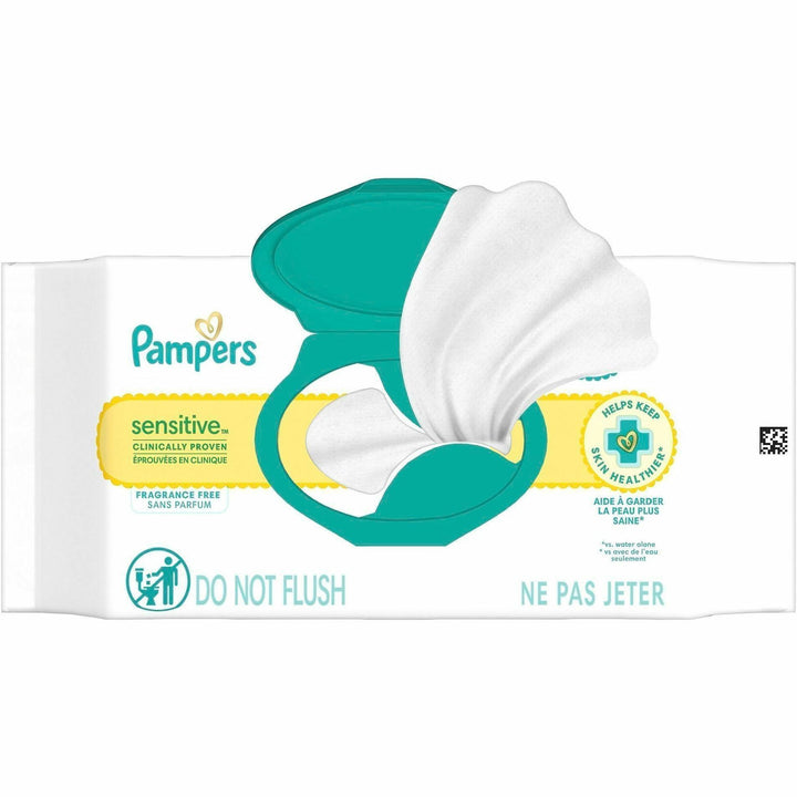 Image of Pampers 87076 Baby Wipes Sensitive, White, 56 / Pack