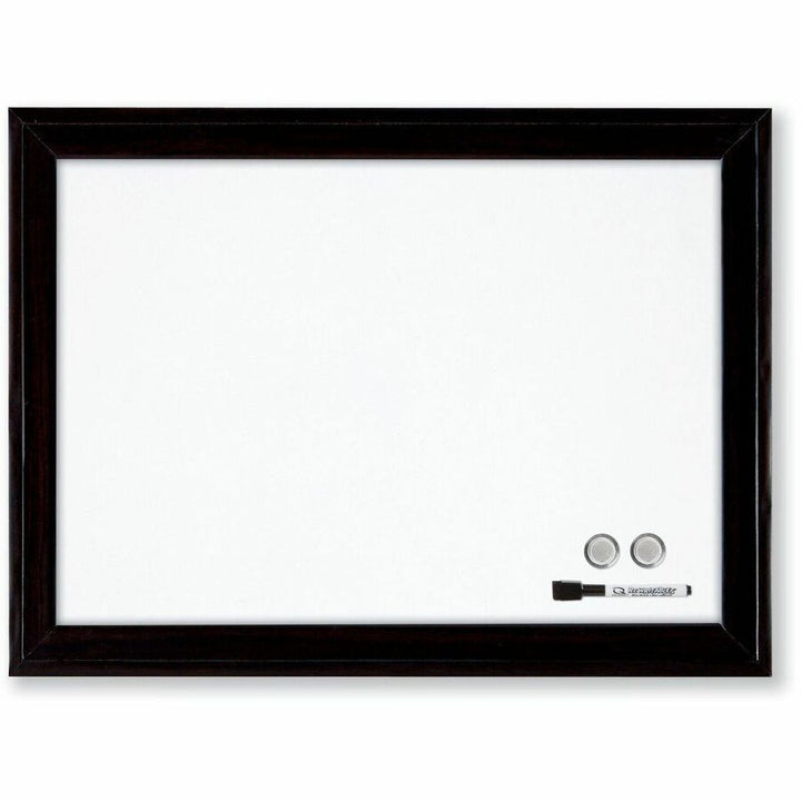 Image of Quartet® Home Decor Magnetic Dry Erase Board, 23" x 17", White Surface, Black Wood Frame