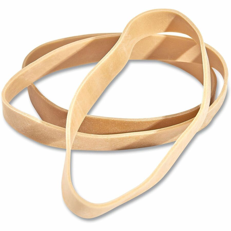 Image of Universal UNV01105 Standard Rubber Bands, Size: #105, 5" L x 0.6" Width, Elastic, Rubber, Beige, 55 / Pack