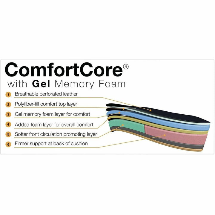 Image of La-Z-Boy® Commercial 2000 Big/tall Executive Chair, Supports Up To 400 Lb, 20.5" To 23.5" Seat Height, Black Seat/back, Silver Base