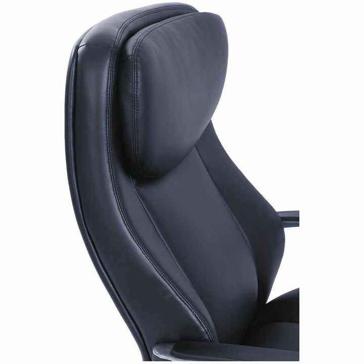 Image of La-Z-Boy® Commercial 2000 Big/tall Executive Chair, Supports Up To 400 Lb, 20.5" To 23.5" Seat Height, Black Seat/back, Silver Base