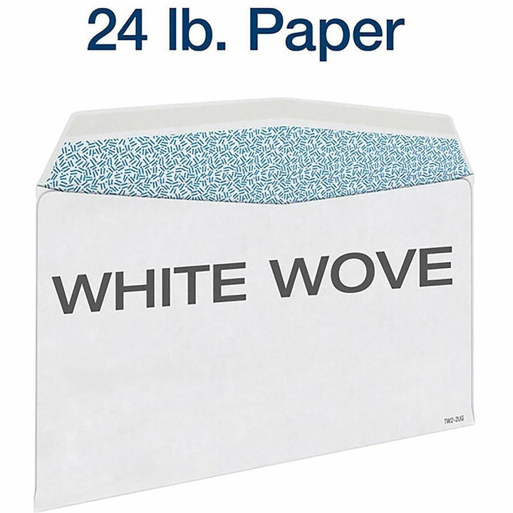 Image of Adams® W-2 Gummed Seal Double-Window Envelopes, Commercial Flap, Gummed Closure, 5.63 x 9, White, 24/Pack