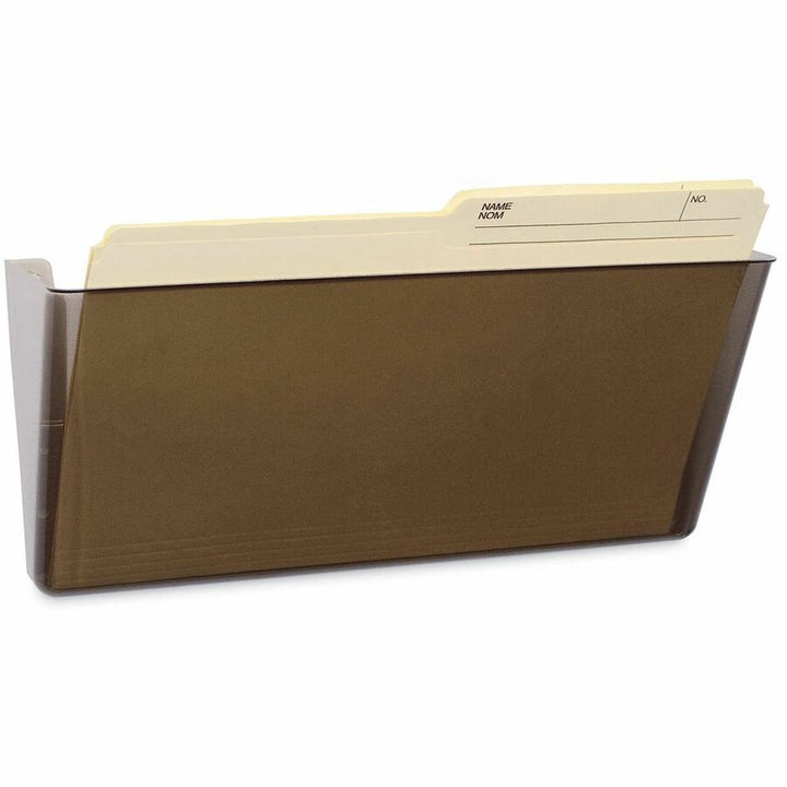Image of Storex Unbreakable Magnetic Wall File, Legal/Letter Size, 16" x 4" x 7", Smoke