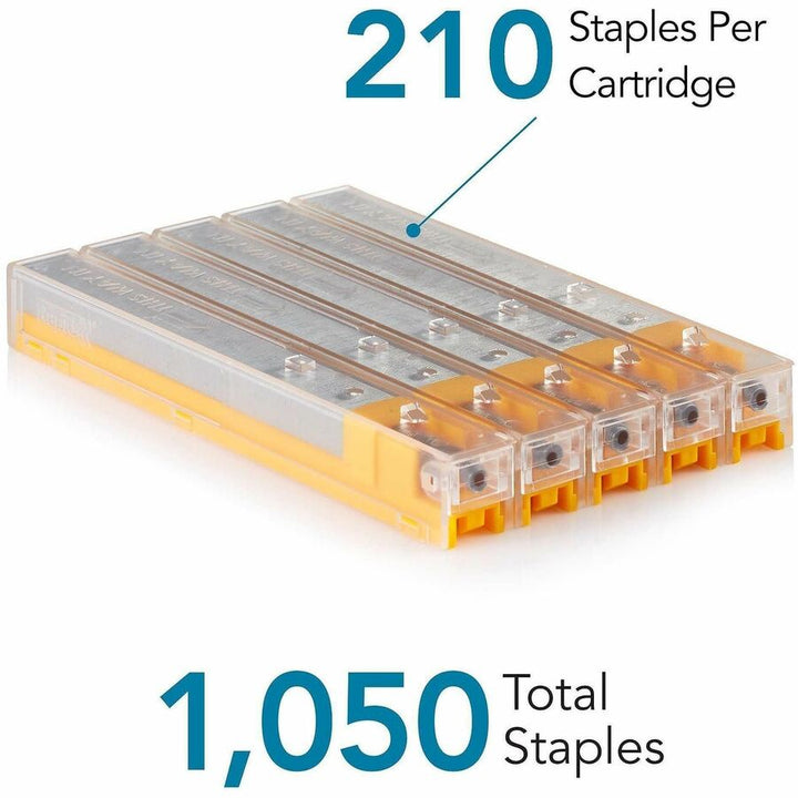 Image of Rapid 02900 Cartridge Stapler Staple Cartridge, K8 Yellow, Heavy Duty, 5/16" Leg, Holds 40 Sheet(s), for Paper, Yellow, 1050 / Box