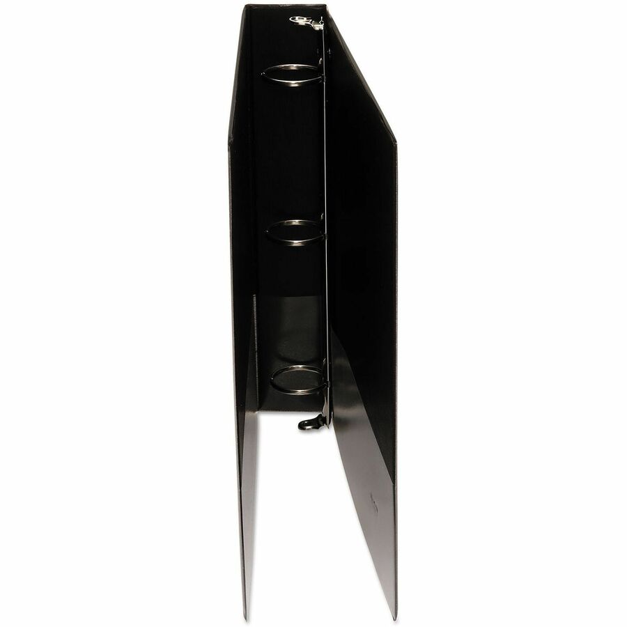 Image of Universal UNV20971 Economy Round Ring View Binder, 3 Rings, 1.5" Capacity, 11 x 8.5, Black