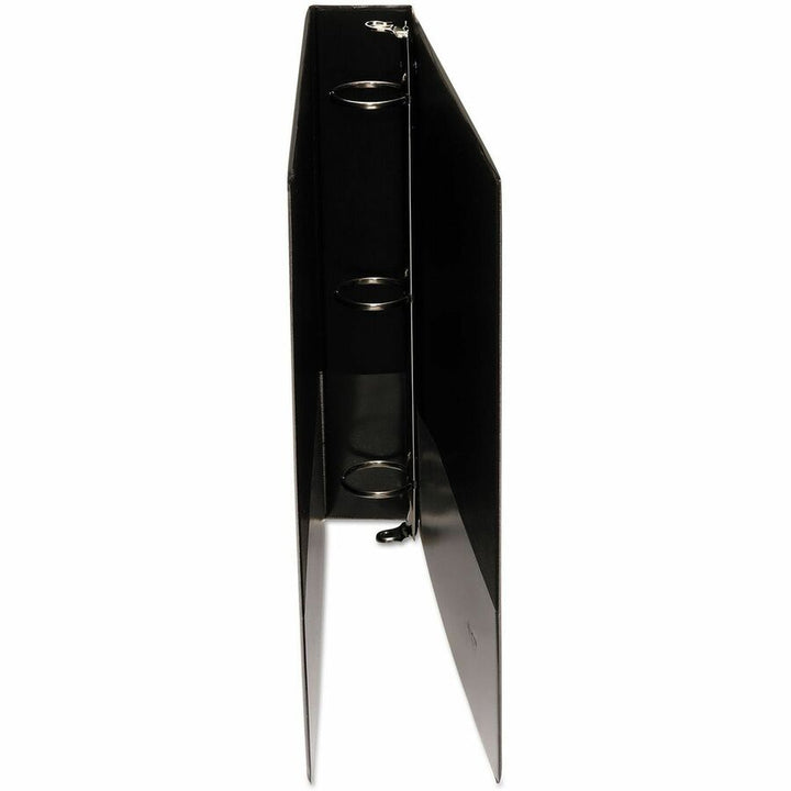 Image of Universal UNV20971 Economy Round Ring View Binder, 3 Rings, 1.5" Capacity, 11 x 8.5, Black