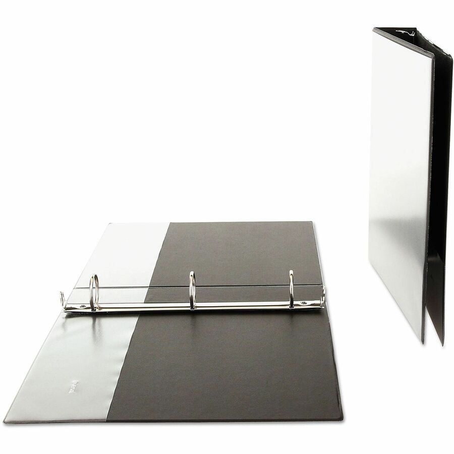 Image of Universal UNV20971 Economy Round Ring View Binder, 3 Rings, 1.5" Capacity, 11 x 8.5, Black