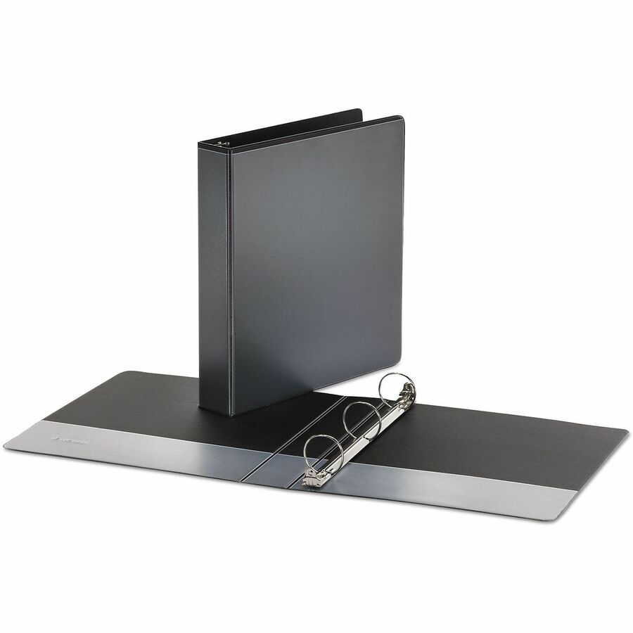 Image of Universal UNV20971 Economy Round Ring View Binder, 3 Rings, 1.5" Capacity, 11 x 8.5, Black