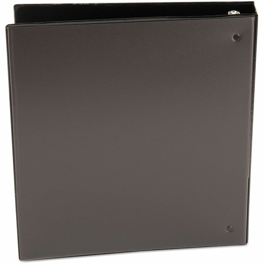 Image of Universal UNV20971 Economy Round Ring View Binder, 3 Rings, 1.5" Capacity, 11 x 8.5, Black