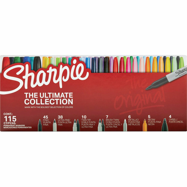 Image of Sharpie 2199819 Ultimate Permanent Marker, Assorted Ink, 115 / Box