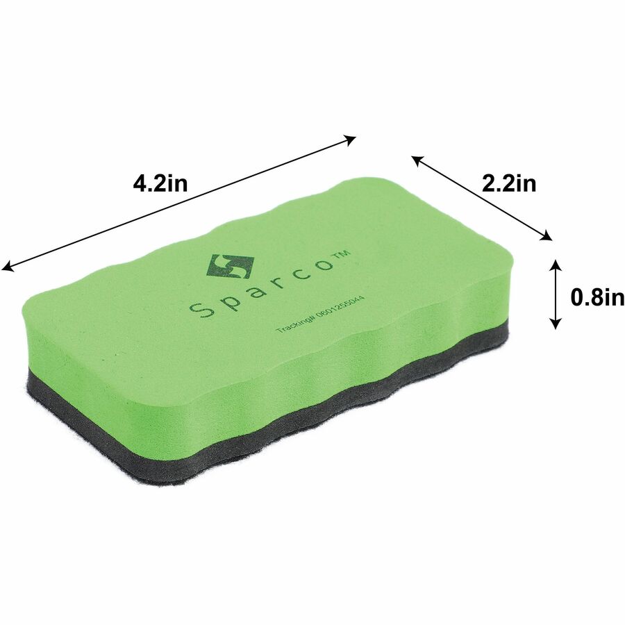 Image of Sparco 70210 Magnetic Whiteboard Erasers, Magnetic, Assorted, EVA Foam, 12 / Box