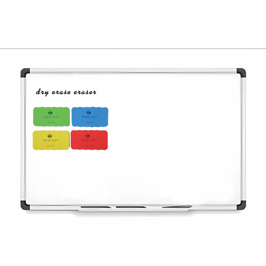Image of Sparco 70210 Magnetic Whiteboard Erasers, Magnetic, Assorted, EVA Foam, 12 / Box
