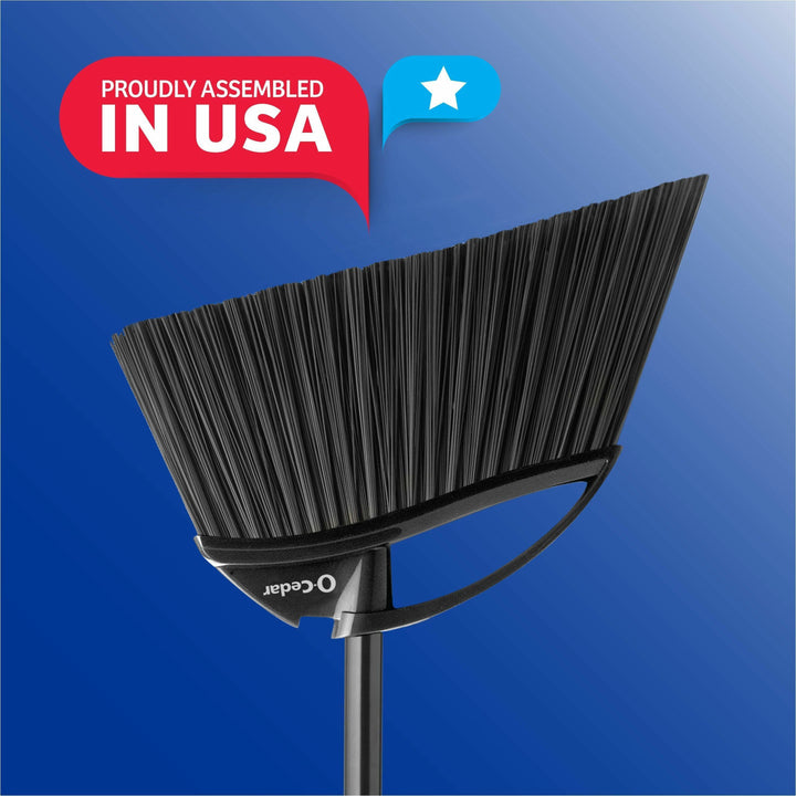 Image of O-Cedar 168215 PowerCorner Outdoor Broom, Black, Gray, 1 Each