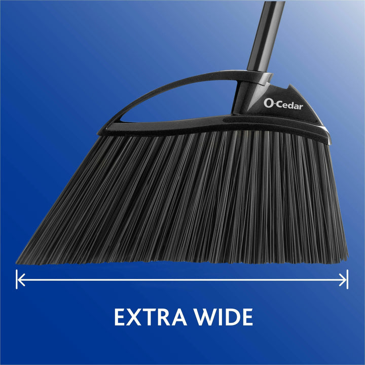 Image of O-Cedar 168215 PowerCorner Outdoor Broom, Black, Gray, 1 Each