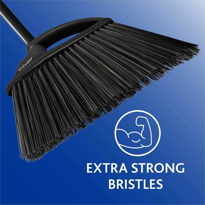 Image of O-Cedar 168215 PowerCorner Outdoor Broom, Black, Gray, 1 Each