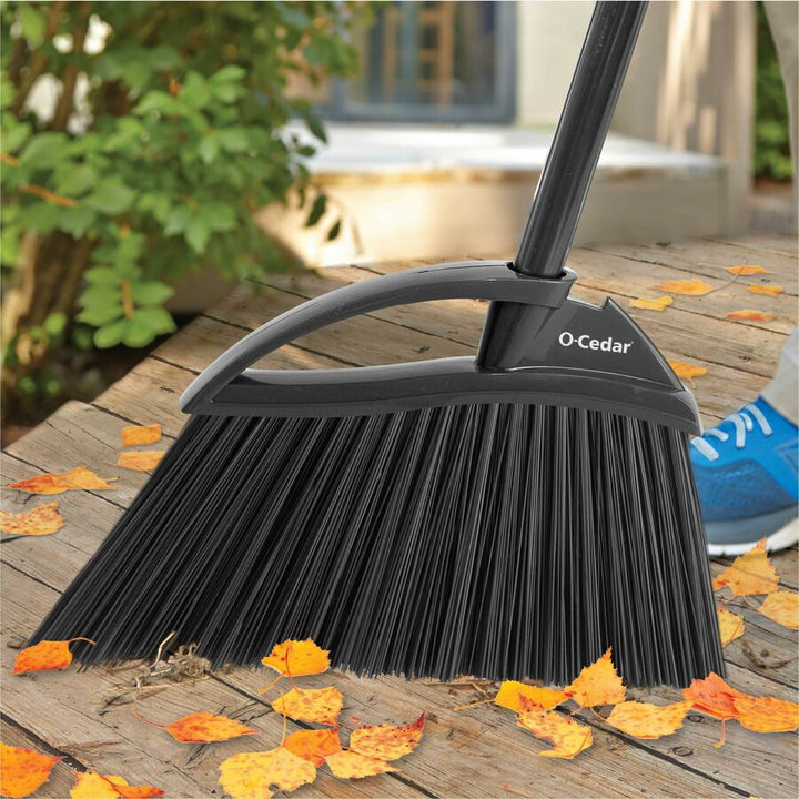 Image of O-Cedar 168215 PowerCorner Outdoor Broom, Black, Gray, 1 Each