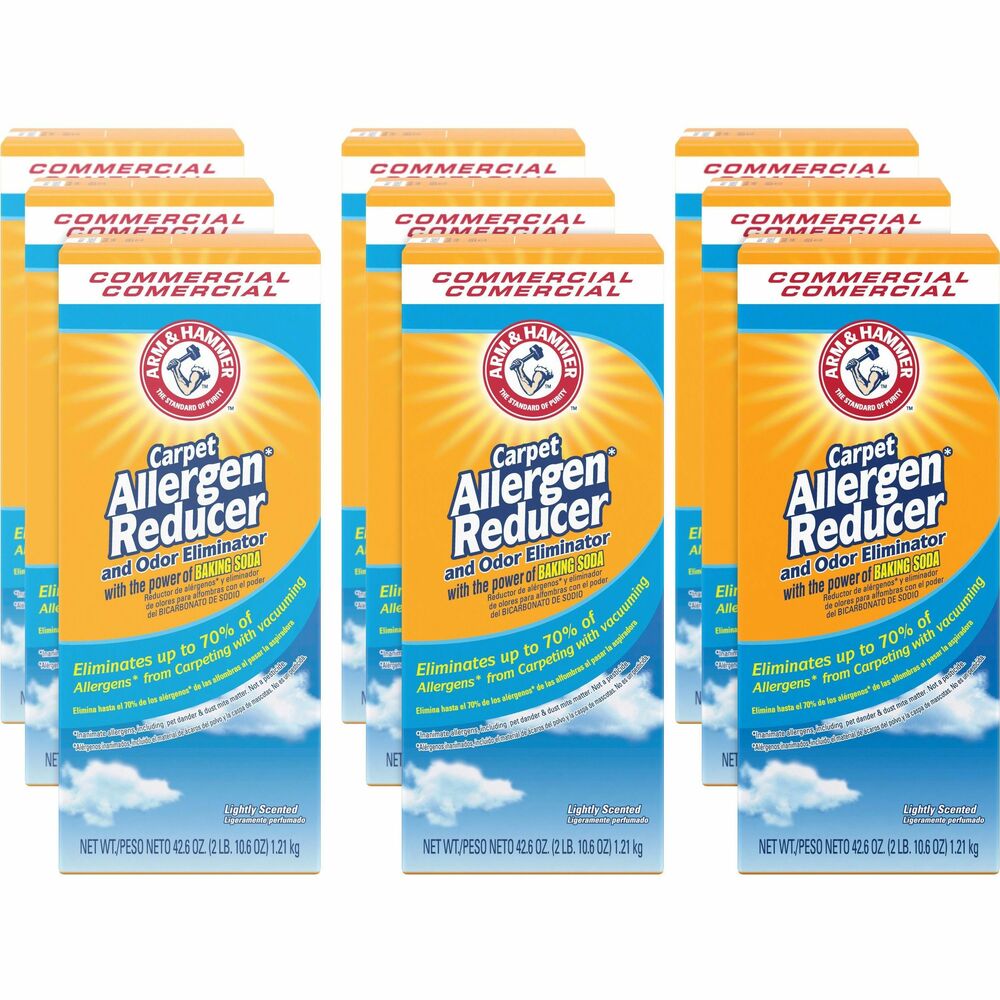 Image of Church & Dwight Co., Inc. Deodorizer Powder,w/Baking Soda,Commercial,42.6oz,8/CT,WE
