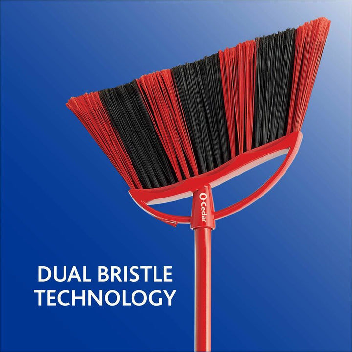 Image of O-Cedar 172134 PowerCorner One Sweep Broom, Red, Black, Gray, 1 Each