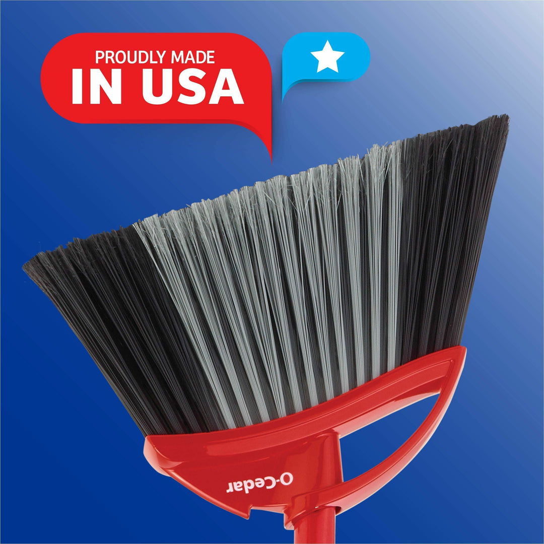 Image of O-Cedar 168020 PowerCorner Pet Pro Broom, Red, Black, Gray, 1 Each