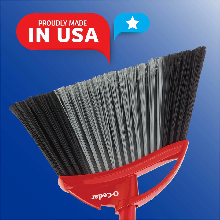 Image of O-Cedar 168020 PowerCorner Pet Pro Broom, Red, Black, Gray, 1 Each