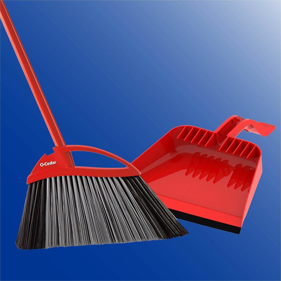 Image of O-Cedar 168020 PowerCorner Pet Pro Broom, Red, Black, Gray, 1 Each
