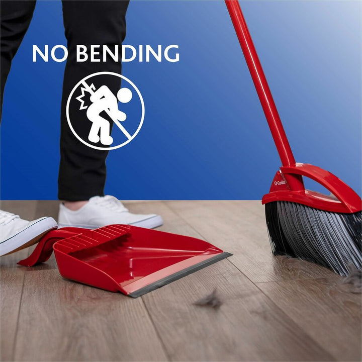 Image of O-Cedar 168020 PowerCorner Pet Pro Broom, Red, Black, Gray, 1 Each