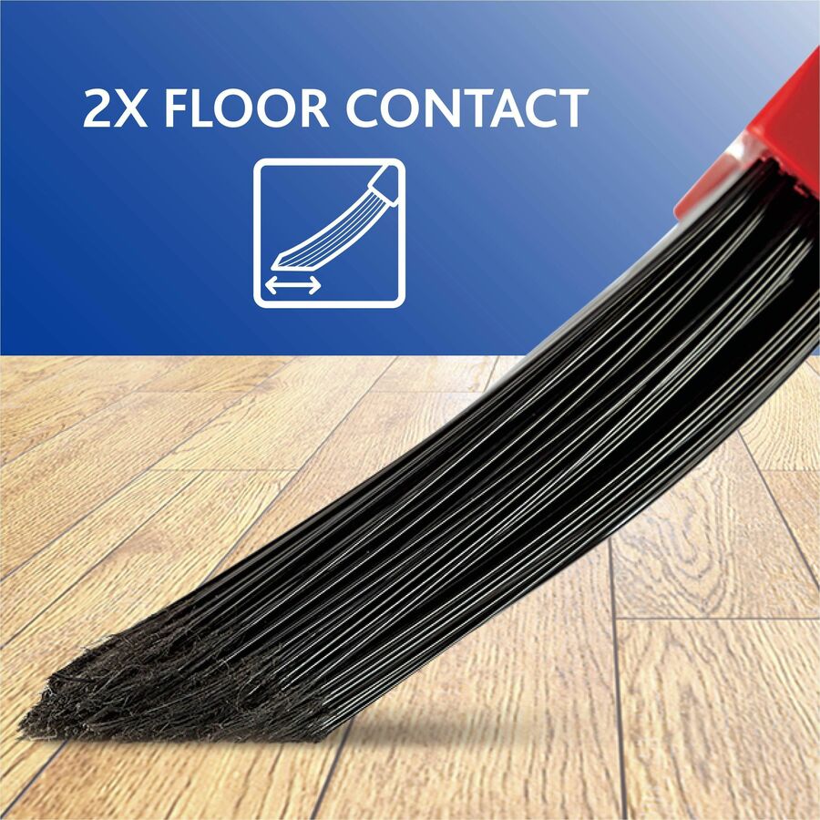 Image of O-Cedar 168020 PowerCorner Pet Pro Broom, Red, Black, Gray, 1 Each
