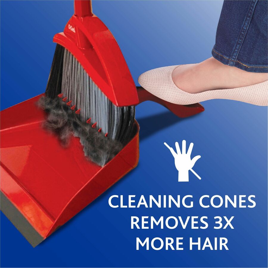 Image of O-Cedar 168020 PowerCorner Pet Pro Broom, Red, Black, Gray, 1 Each