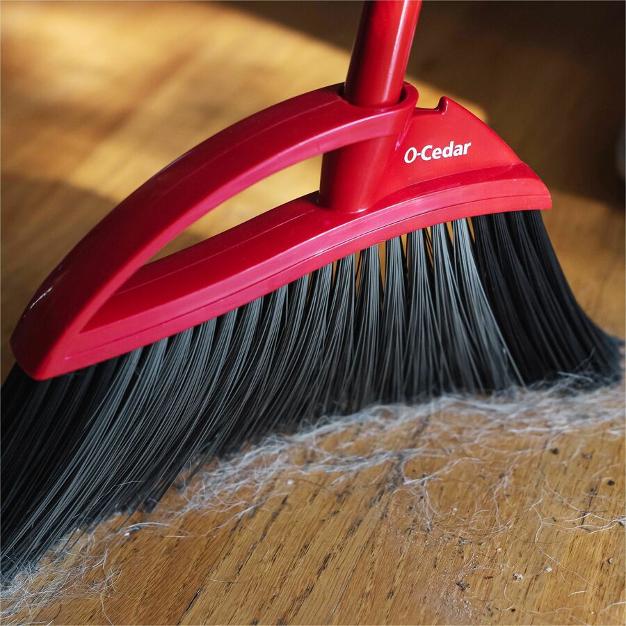 Image of O-Cedar 168020 PowerCorner Pet Pro Broom, Red, Black, Gray, 1 Each