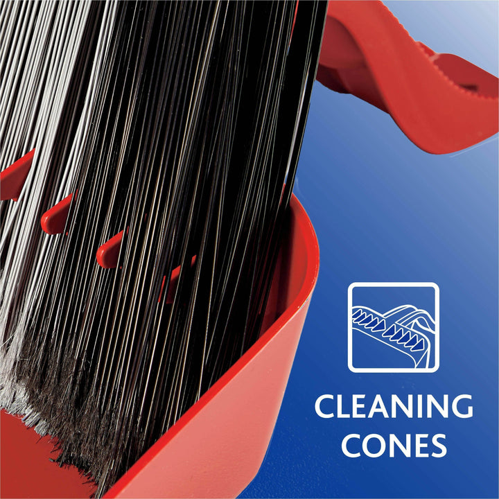 Image of O-Cedar 168020 PowerCorner Pet Pro Broom, Red, Black, Gray, 1 Each