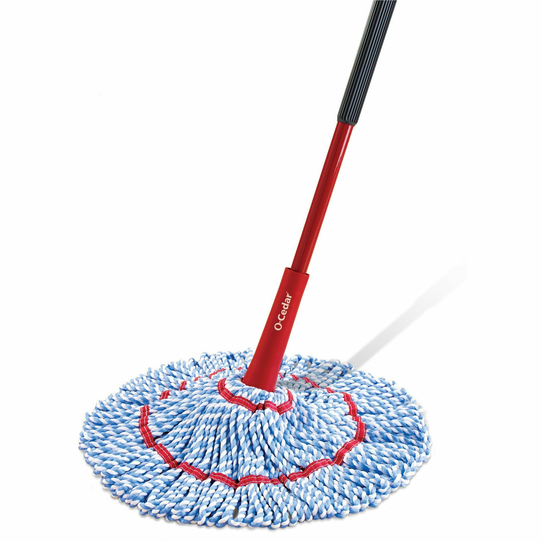 Image of O-Cedar® Mop,MicroTwist,w/Microfiber Pad/Handle,Red/Blue/White