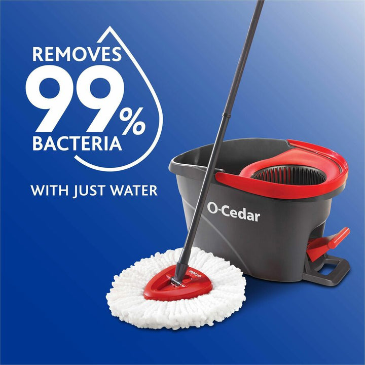 Image of O-Cedar 172385 EasyWring Spin Mop Refill, MicroFiber, White, 2 / Pack