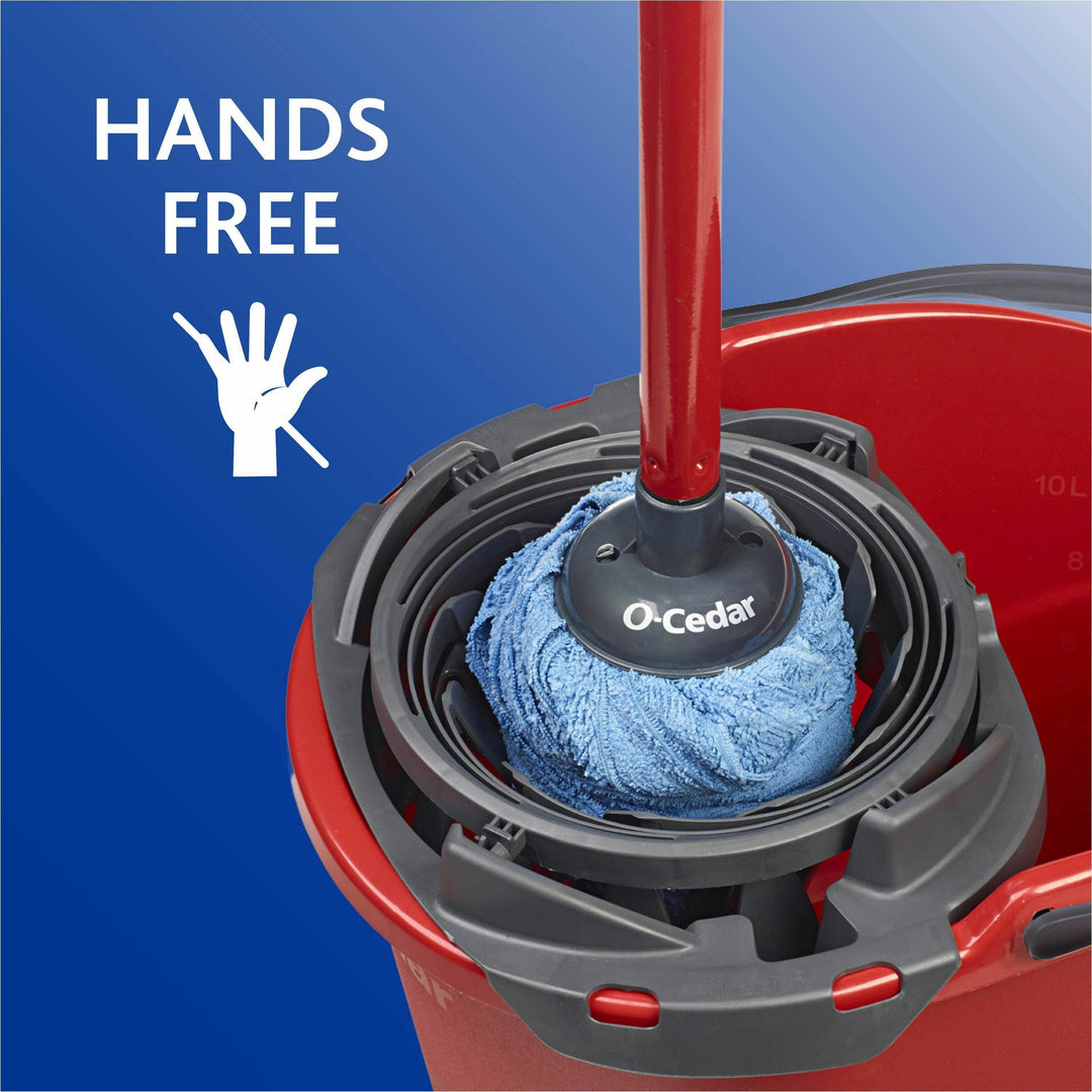 Image of O-Cedar® Bucket, QuickWring, 2.5 Gallon, Red/Gray