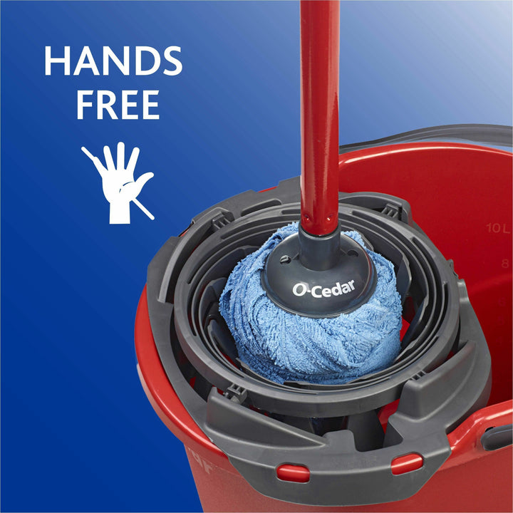 Image of O-Cedar® Bucket, QuickWring, 2.5 Gallon, Red/Gray