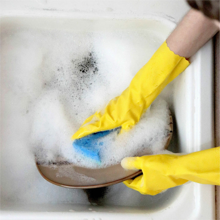 Image of O-Cedar® Gloves,Household Cleaning,Antimicrobial,Small,2/PR,Yellow