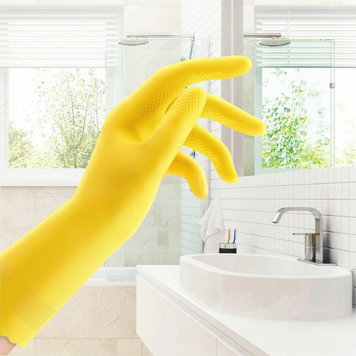 Image of O-Cedar® Gloves,Household Cleaning,Antimicrobial,Small,2/PR,Yellow