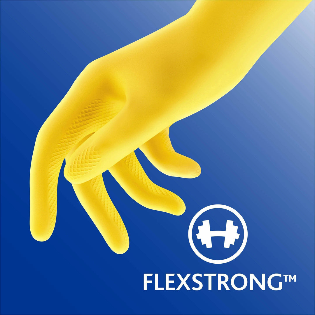 Image of O-Cedar® Gloves,Household Cleaning,Antimicrobial,Medium,2/PR,Yellow
