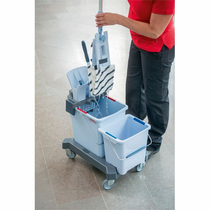 Image of Vileda Professional 148344 UltraSpeed Double Bucket Kit, MicroFiber, Multi, 1 Each