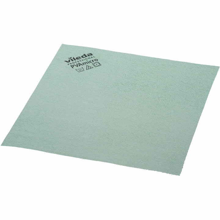 Image of Vileda Professional Cleaning Cloths,Microfiber,14"x15",5/PK,GN