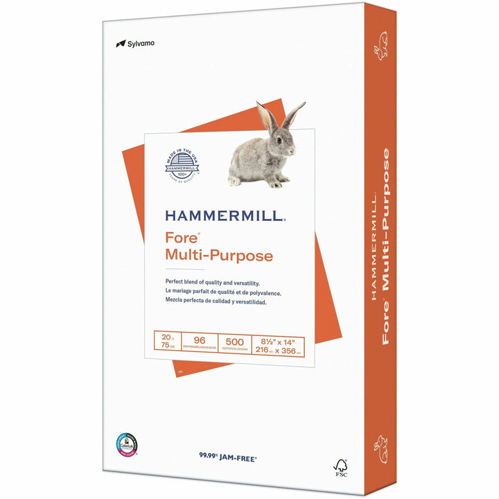Image of Hammermill® Paper,Multipurpose,96GE,20 lb,8-1/2"x14",10RM/CT,WE