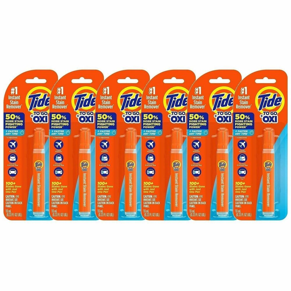 Image of Nehemiah Manufacturing Tide Instant Stain Remover, Pen Style, 0.34oz, 6/CT