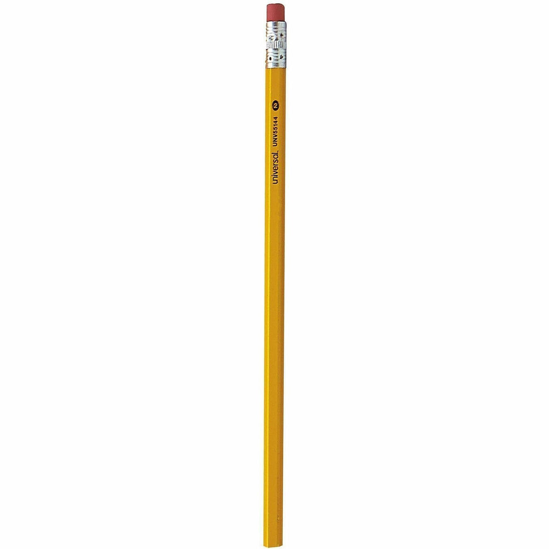 Image of Universal UNV55144 Wood Pencil, Black Lead, HB/#2, Yellow Wood Barrel, 144/Box, 144 / Pack