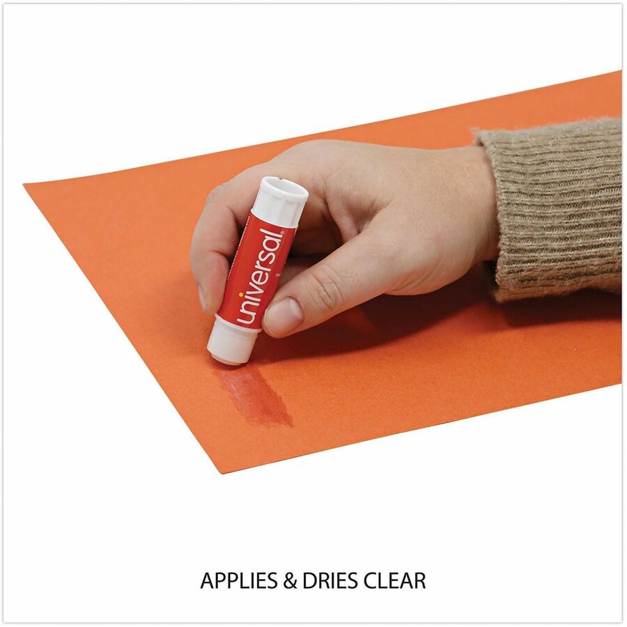 Image of Universal UNV75748 Glue Stick, 0.28 oz, Clear, 12 / Pack
