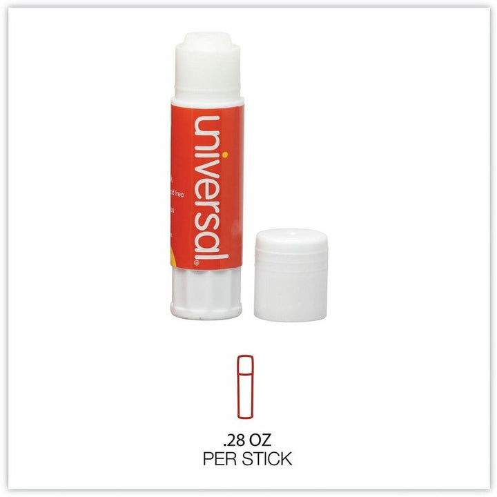 Image of Universal UNV75748 Glue Stick, 0.28 oz, Clear, 12 / Pack