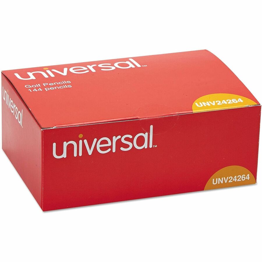 Image of Universal UNV24264 Wood Pencil, Black Lead, HB/#2, Yellow Wood Barrel, 144 / Box