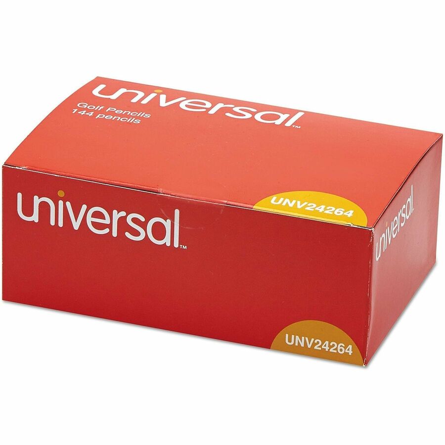 Image of Universal UNV24264 Wood Pencil, Black Lead, HB/#2, Yellow Wood Barrel, 144 / Box