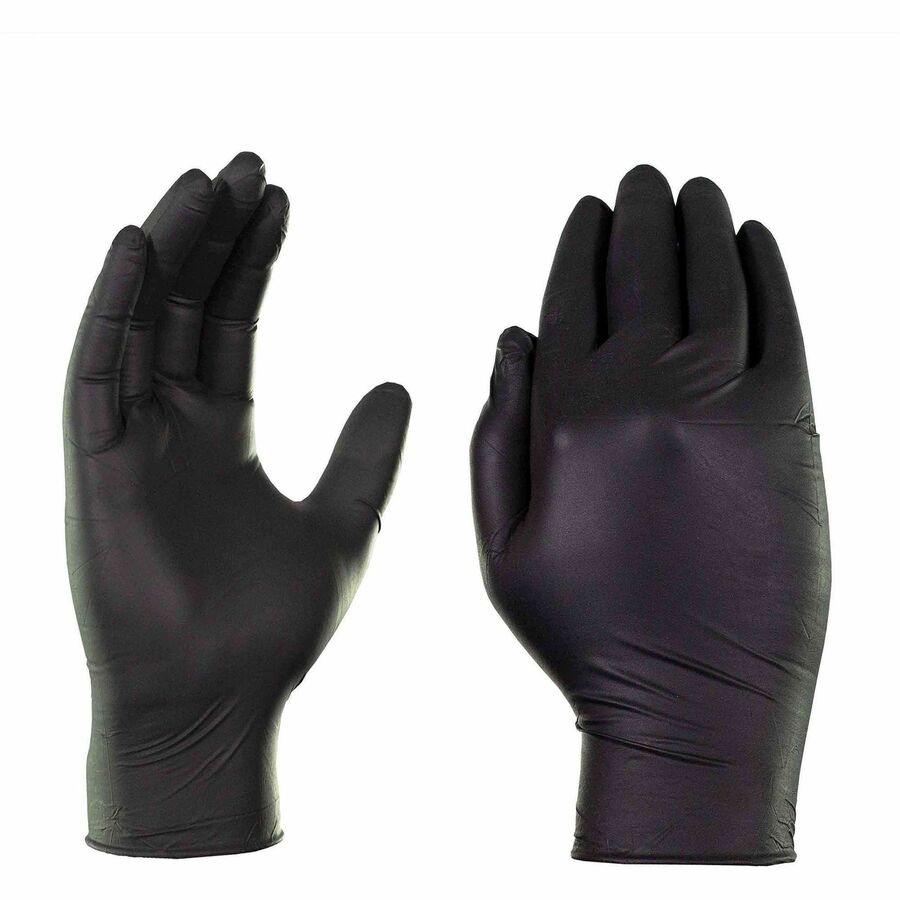 Image of Gloveworks GPNB49100 Industrial Black Nitrile Disposable Gloves