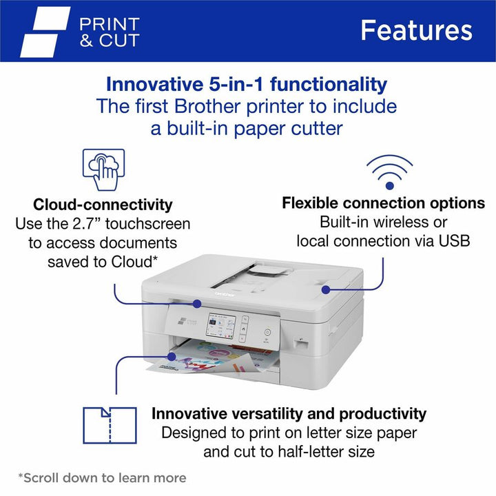 Image of Brother MFC-J1800DW Inkjet Multifunction Printer