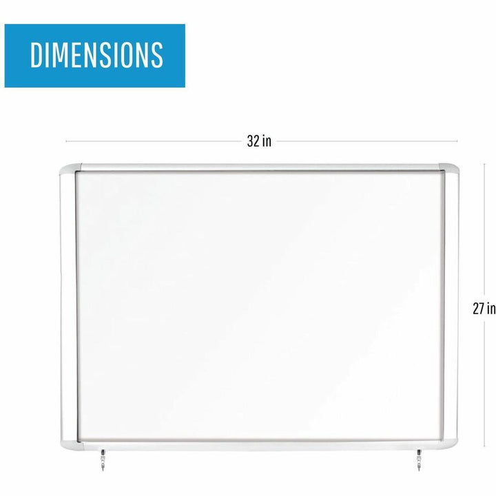 Image of Bi-silque Board,Dry-Erase,Magnetic,Enclosed,26-1/2"x30",WE