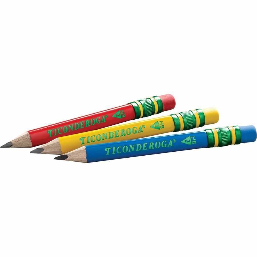 Image of Dixon® Pencils,Short,3.6mm Dia x 4.5"L,AST Barrel,12/BX